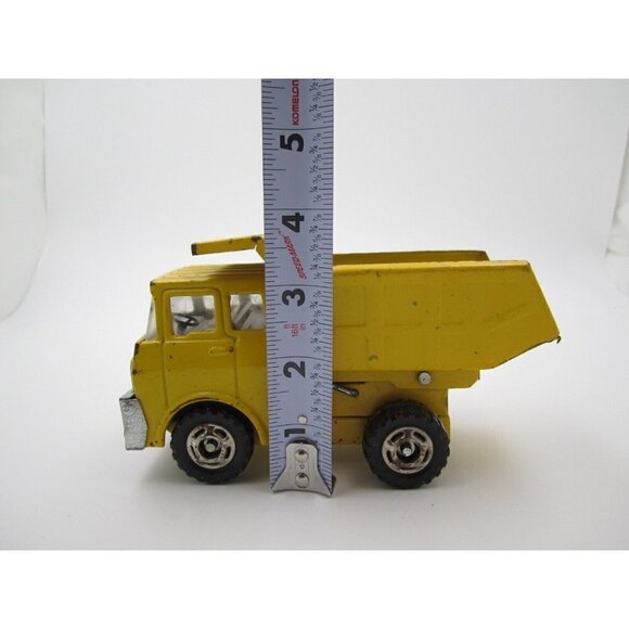 Vtg Louis Marx Metal Yellow Dump Truck Toy (Made in Japan) - Picture 8 of 10